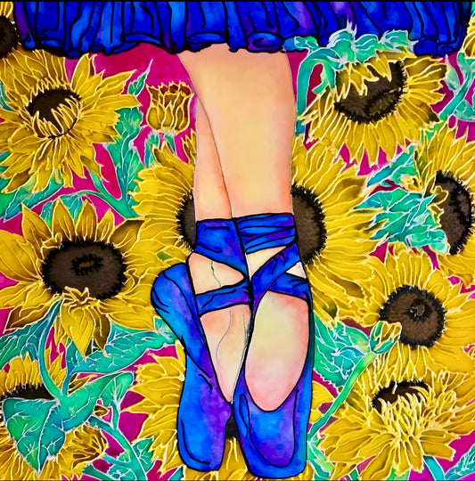 Dancing with Sunflowers Fine Art Print